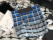 Chanel Foldable Tote Bag Grained Calfskin & Gold-Tone Metal Blue AP2095 - 1