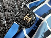 Chanel Foldable Tote Bag Grained Calfskin & Gold-Tone Metal Blue AP2095 - 4
