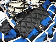 Chanel Foldable Tote Bag Grained Calfskin & Gold-Tone Metal Blue AP2095 - 3