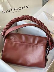 Givenchy Medium ID93 Shoulder Bag In Red Brown BB50E 27x15x20cm - 5