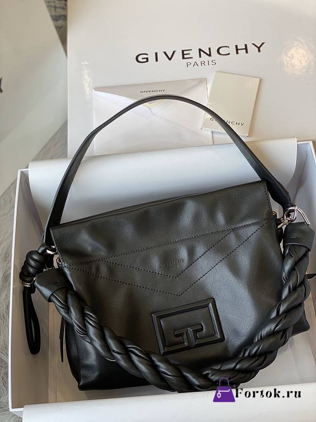 Givenchy Medium ID93 Shoulder Bag In Black BB50E 27x15x20cm - 1