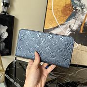 Louis Vuitton Zippy Wallet Navy M80958 19.5x10cm - 6