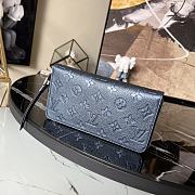 Louis Vuitton Zippy Wallet Navy M80958 19.5x10cm - 4