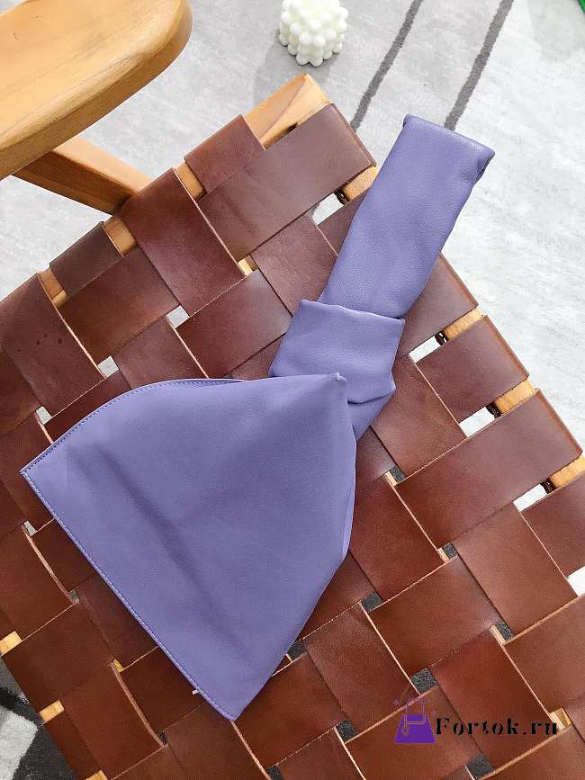 Bottega Veneta Twist Clutch In Purple 607964 21x20.5x11cm - 1
