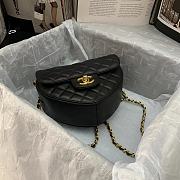 Chanel Heart Shaped Pre-spring 2022 Black 20 × 17 × 6.5 cm - 4