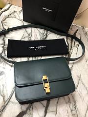 Ysl Carre Satchel In Box Dark Green 6332141 23.0x17.5x6.5cm  - 1