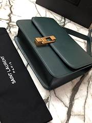 Ysl Carre Satchel In Box Dark Green 6332141 23.0x17.5x6.5cm  - 6