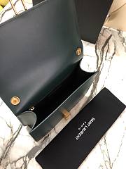 Ysl Carre Satchel In Box Dark Green 6332141 23.0x17.5x6.5cm  - 5
