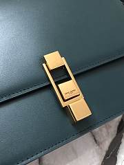 Ysl Carre Satchel In Box Dark Green 6332141 23.0x17.5x6.5cm  - 3