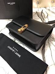 Ysl Carre Satchel In Box Black 6332141 23.0x17.5x6.5cm  - 3