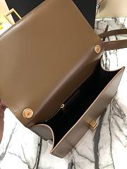 Ysl Carre Satchel In Box Brown 6332141 23.0x17.5x6.5cm  - 4