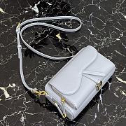 Dior Saddle Double Pouch In Light Blue S5668CCEH 19 x 10.5 x 5 cm - 3