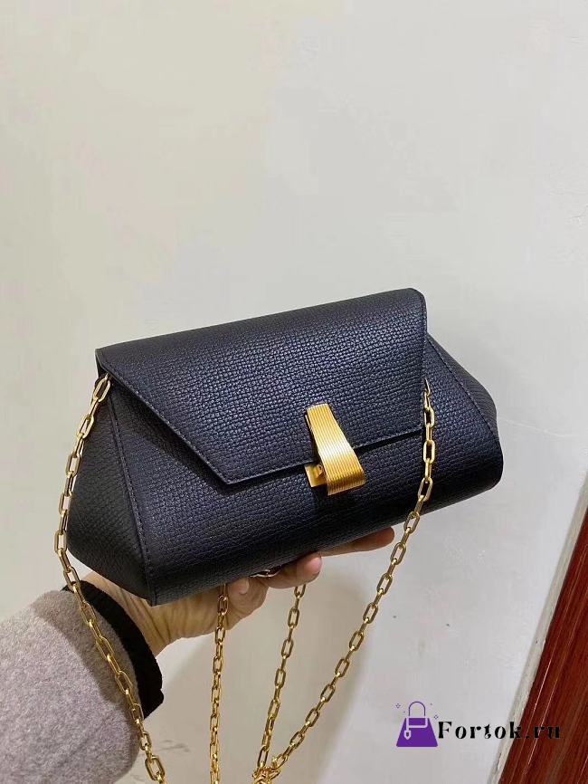 Bottega Veneta Mini Angle In Dark Blue 19x13x8cm - 1