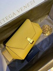 Bottega Veneta Mini Angle In Mustard Yellow 19x13x8cm - 4