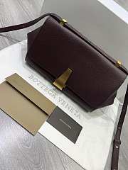 Bottega Veneta BV Angle Bag In Wine Red 576143 20x43x16cm - 6