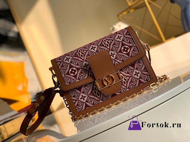 Louis Vuitton Since 1854 Dauphine MM In Red M57211 25x17x10.5cm - 1