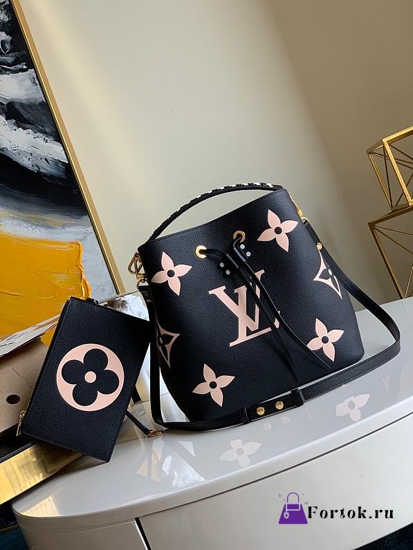 Louis Vuitton Crafty NeoNoe MM Black/Beige M45497 26x26x17.5cm - 1
