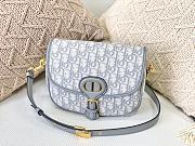 Dior Medium Bobby Bag Box Dior Oblique Jacquard Gray M9319 22x17x6cm - 1