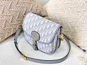 Dior Medium Bobby Bag Box Dior Oblique Jacquard Gray M9319 22x17x6cm - 6