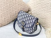 Dior Medium Bobby Bag Box Dior Oblique Jacquard Blue M9319 22x17x6cm - 6