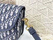 Dior Medium Bobby Bag Box Dior Oblique Jacquard Blue M9319 22x17x6cm - 2