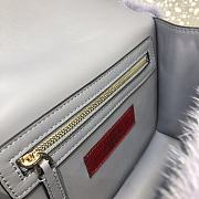 Valentino Small Lock Mink-fur Shoulder Bag Purple 21 cm - 4