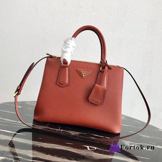 Prada Medium Galleria Saffiano Carrot 1BA232 31×22.5×13.5cm - 1
