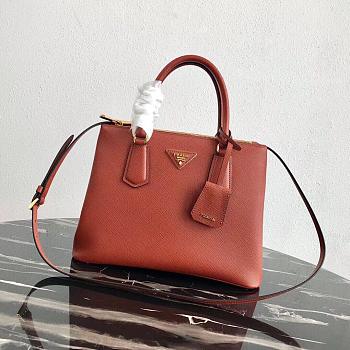 Prada Medium Galleria Saffiano Carrot 1BA232 31×22.5×13.5cm