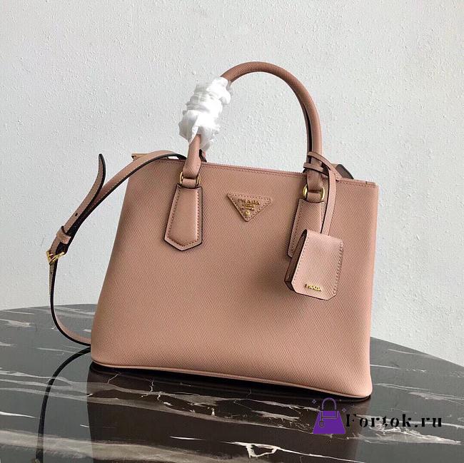 Prada Medium Galleria Saffiano Powder Pink 1BA232 31×22.5×13.5cm - 1