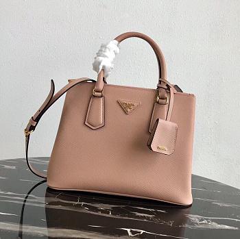 Prada Medium Galleria Saffiano Powder Pink 1BA232 31×22.5×13.5cm