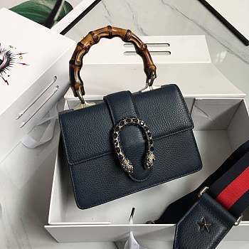 Gucci Dionysus Mini Top Handle Dark Blue Bag 523367 20x14x11cm