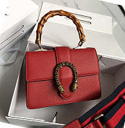 Gucci Mini Dionysus Top Handle Red Bag 523367 20x14x11cm - 1