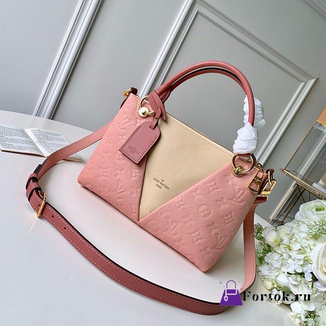 Louis Vuitton V Tote BB Cream/Pink M43967 27x19x11cm - 1