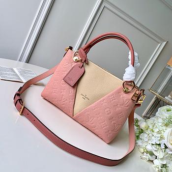 Louis Vuitton V Tote BB Cream/Pink M43967 27x19x11cm