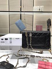 Chanel Wallet On Chain Black AP2400 19cm - 6