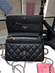 Chanel Wallet On Chain Black AP2400 19cm - 4