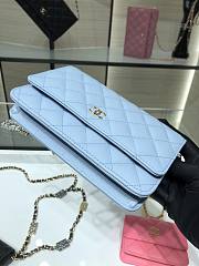 Chanel Wallet On Chain Blue AP2400 19cm - 6
