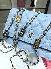 Chanel Wallet On Chain Blue AP2400 19cm - 5