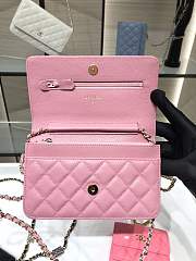 Chanel Wallet On Chain Pink AP2400 19 cm - 6