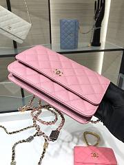 Chanel Wallet On Chain Pink AP2400 19 cm - 4
