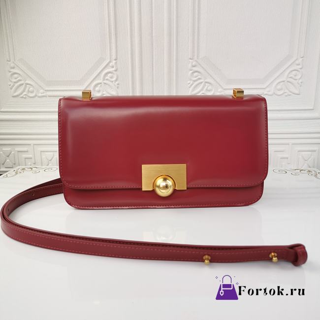 Bottega Veneta Large BV Classic Shoulder Bag Wine Red 578009 28x8x15.5cm - 1