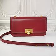 Bottega Veneta Large BV Classic Shoulder Bag Wine Red 578009 28x8x15.5cm - 1