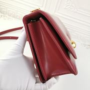 Bottega Veneta Large BV Classic Shoulder Bag Wine Red 578009 28x8x15.5cm - 3