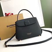 BURBERRY Small House Check Tote Bag In Black 4054621 26x12x21cm - 1