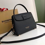 BURBERRY Small House Check Tote Bag In Black 4054621 26x12x21cm - 4