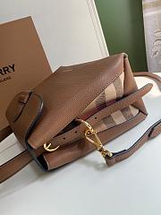 BURBERRY Small House Check Tote Bag In Brown 4054621 26x12x21cm - 6