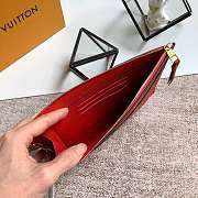 Louis Vuitton Pochette Melanie MM Red M68705 23x16x2cm - 5