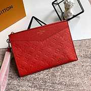 Louis Vuitton Pochette Melanie MM Red M68705 23x16x2cm - 4