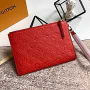 Louis Vuitton Pochette Melanie MM Red M68705 23x16x2cm - 3
