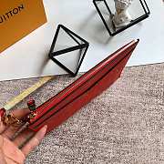 Louis Vuitton Pochette Melanie MM Red M68705 23x16x2cm - 2